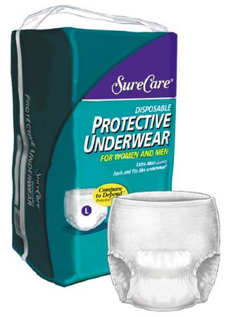 PULL-UPS, SURECARE LRG, 18/PK